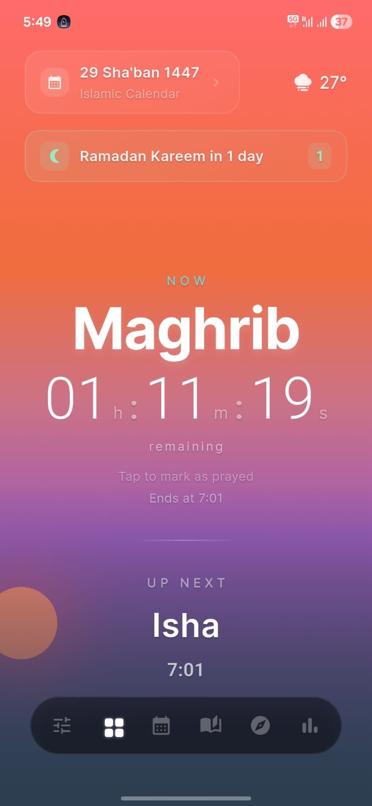 Maghrib beautiful gradient