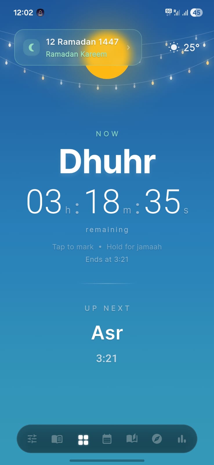 Wird app — prayer countdown dashboard